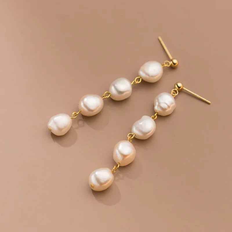 Lulu Pearl Earrings - RIYOVA Jewelry