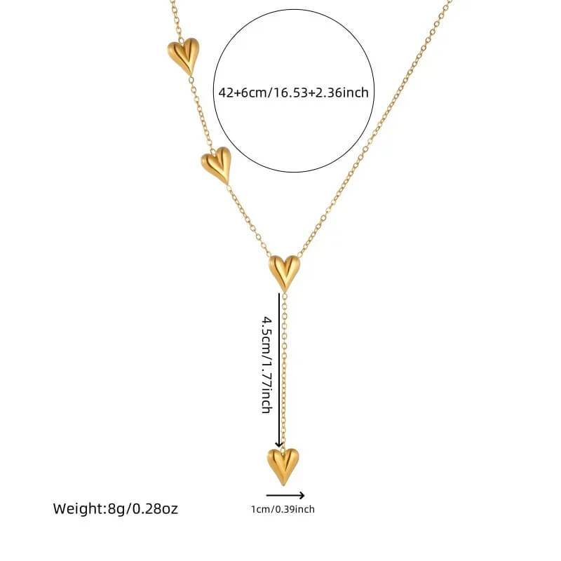 Sweet Heart Tassel Jewelry Set - RIYOVA Jewelry