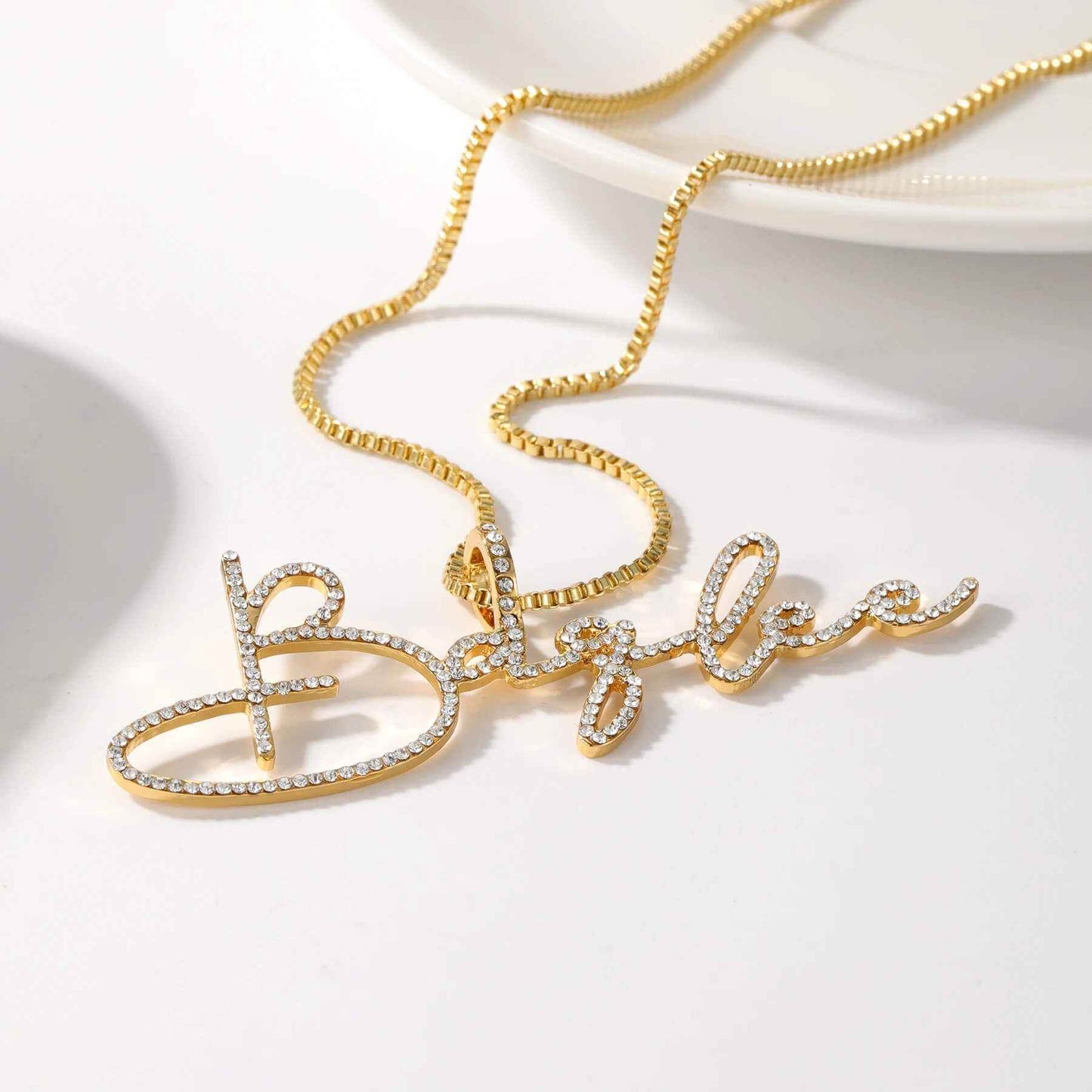 Rhea Radiance Custom Name Necklace - RIYOVA Jewelry
