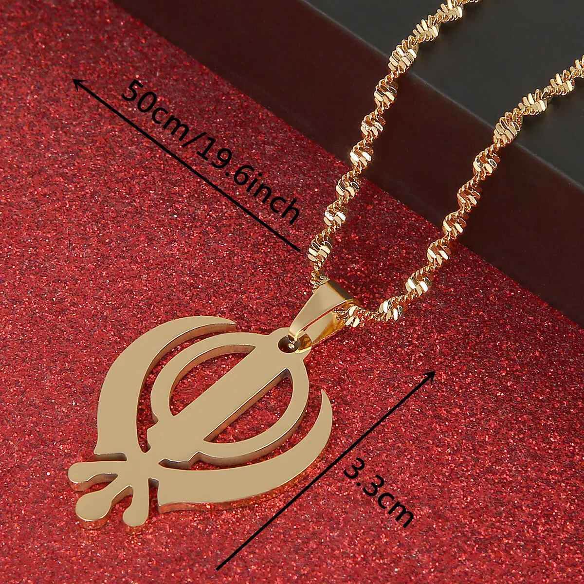Khanda Sikh Necklace - RIYOVA Jewelry