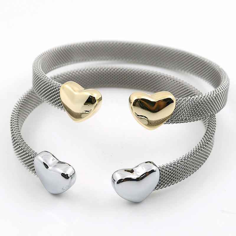 Open Heart Bracelet - RIYOVA Jewelry