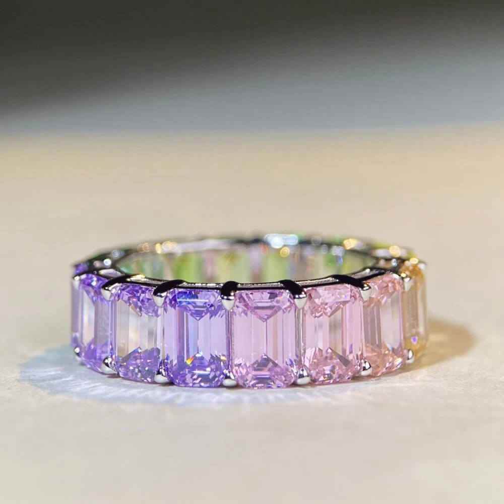 Spectrum Sapphire Ring - RIYOVA Jewelry