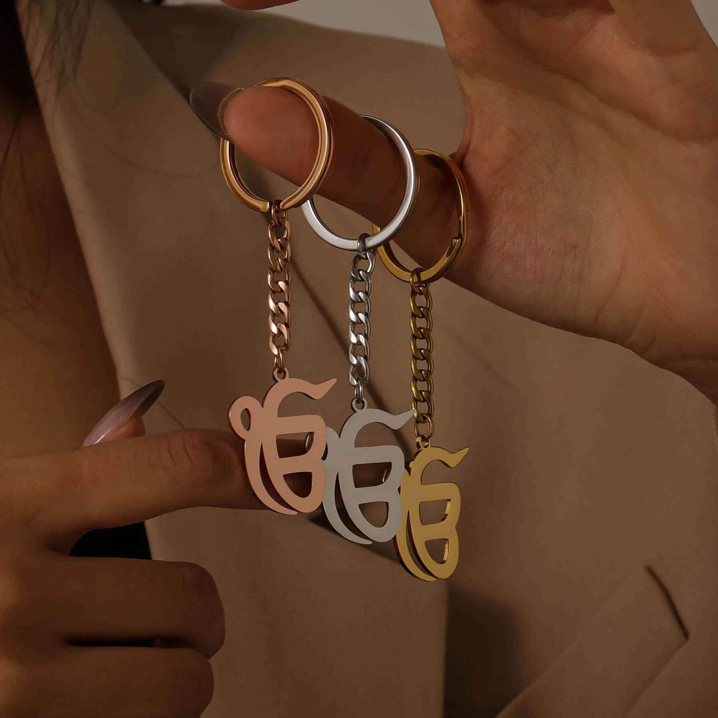 Ik Onkar Sikh Keychain - RIYOVA Jewelry