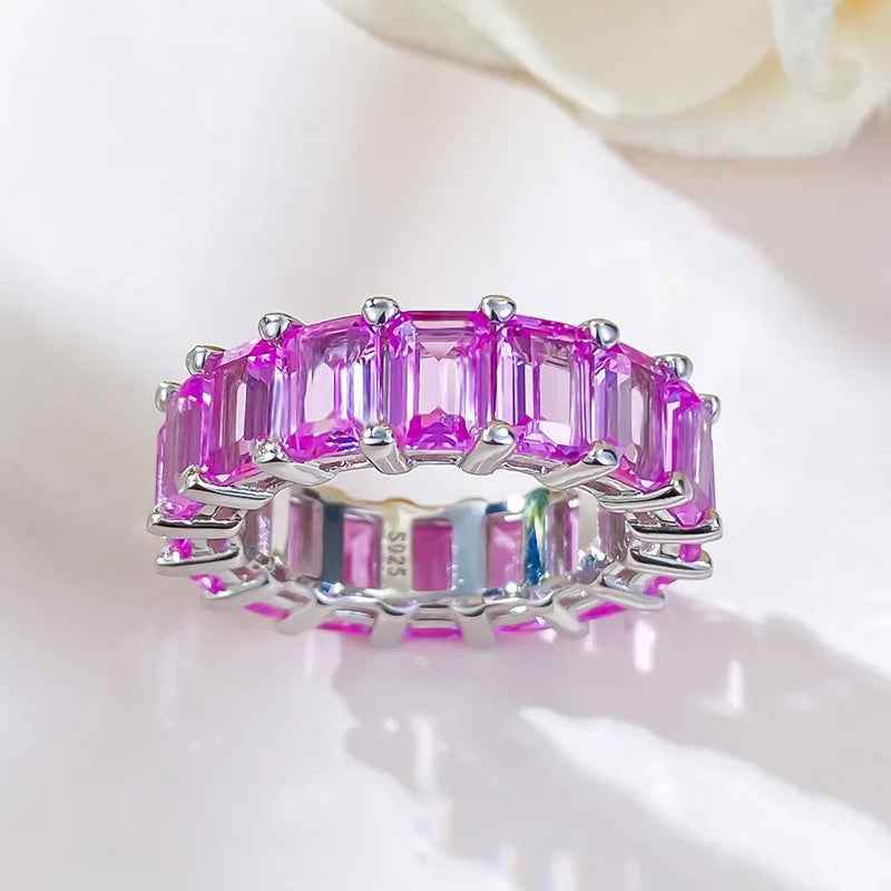 Regal Pink Sapphire Ring - RIYOVA Jewelry