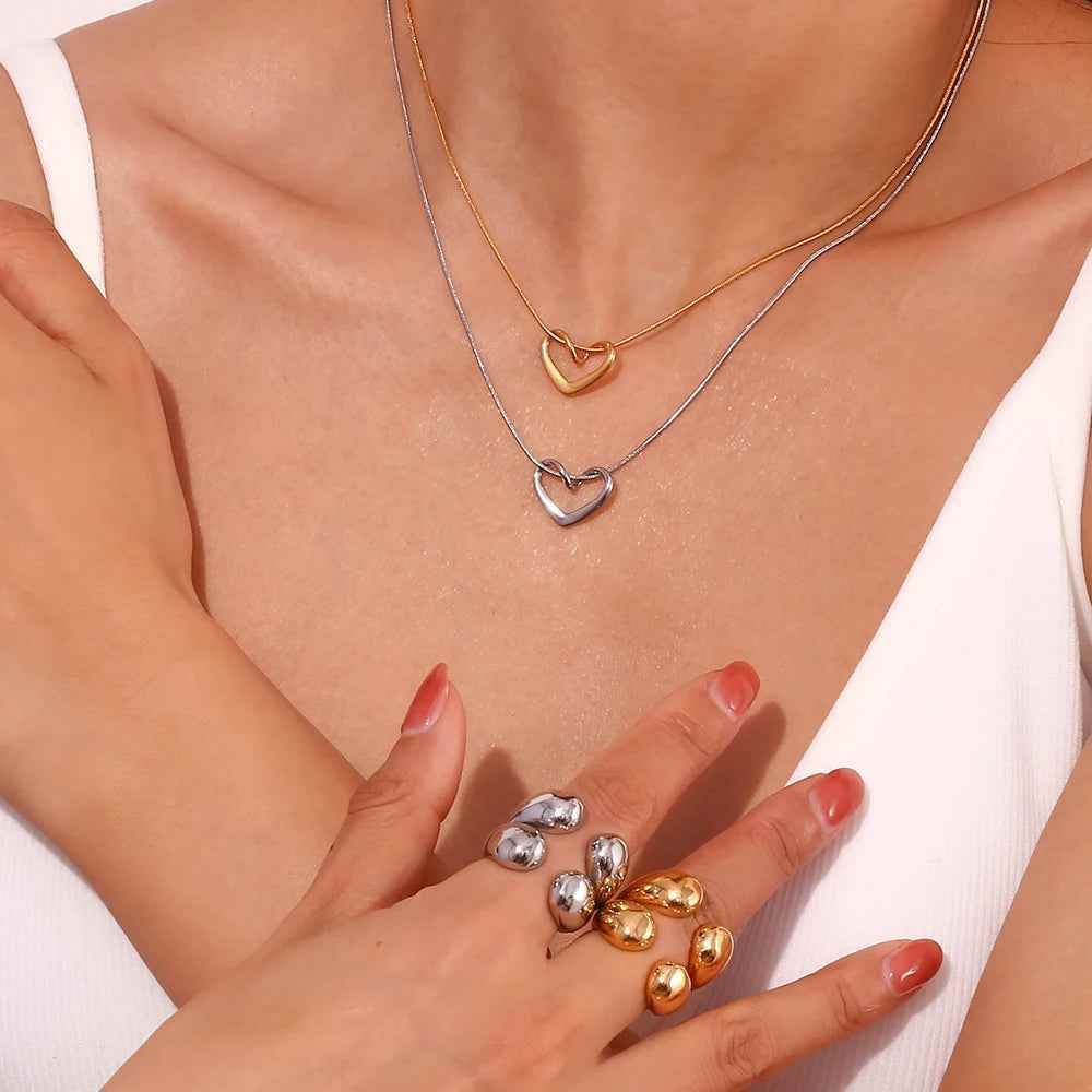 Cordina Heart Necklace - RIYOVA Jewelry