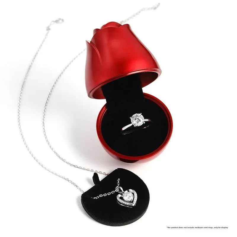 RIYOVA Creative Liftable Rose Jewelry Box - RIYOVA Jewelry