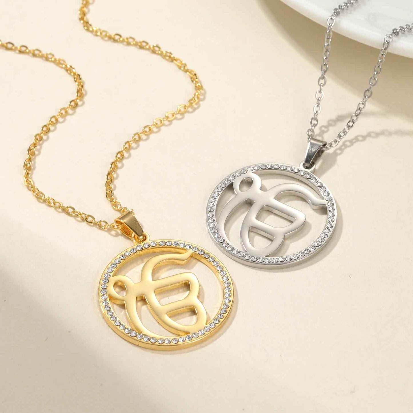 Onkar Radiance Zirconia Necklace - RIYOVA Jewelry
