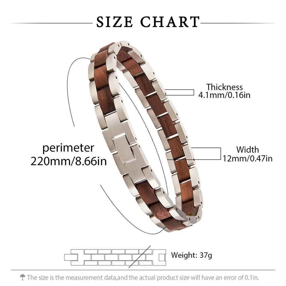 Elwood Wooden Bracelet - RIYOVA Jewelry