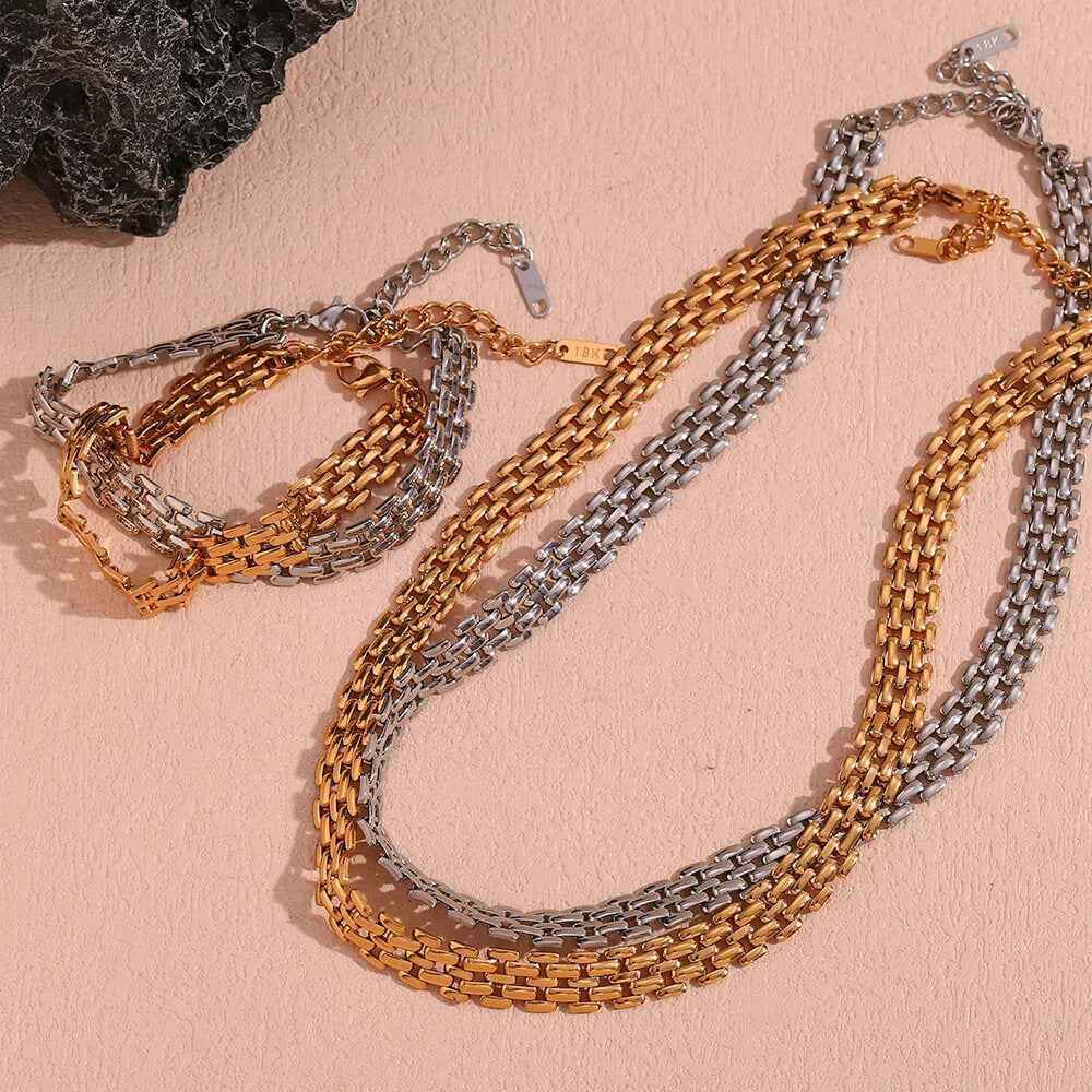 Amara Layers Necklace - RIYOVA Jewelry