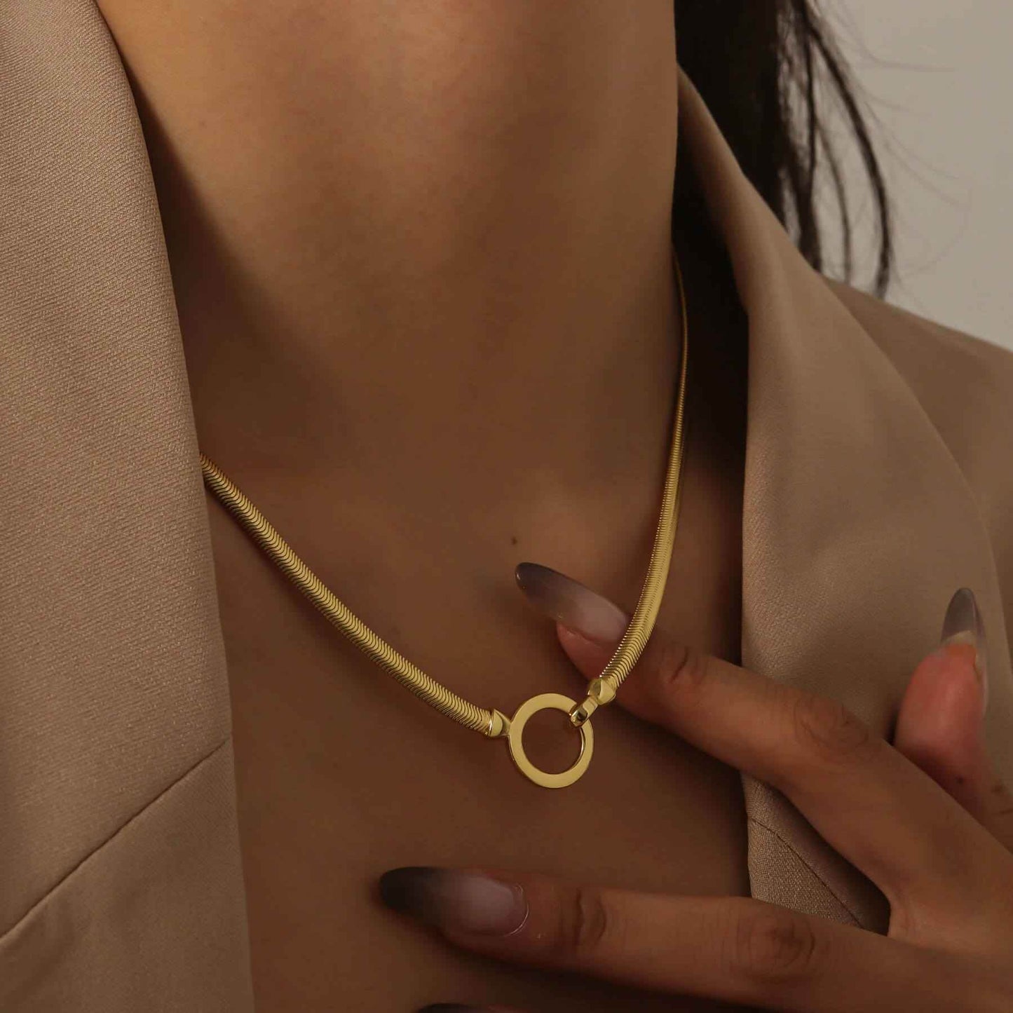 Helios Gold Necklace - RIYOVA Jewelry
