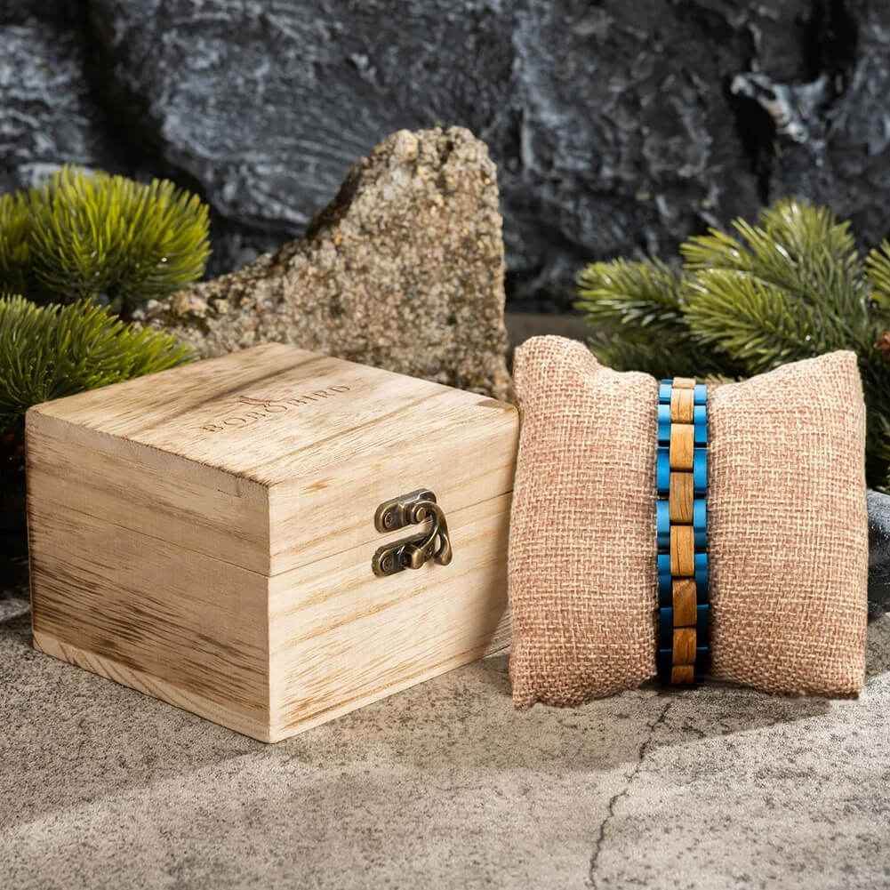 Spruce Wooden Bracelet - RIYOVA Jewelry