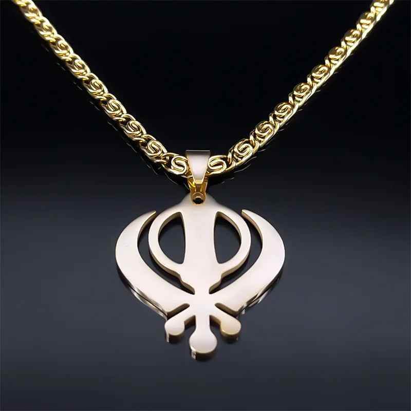 Warrior Khanda Necklace - RIYOVA Jewelry