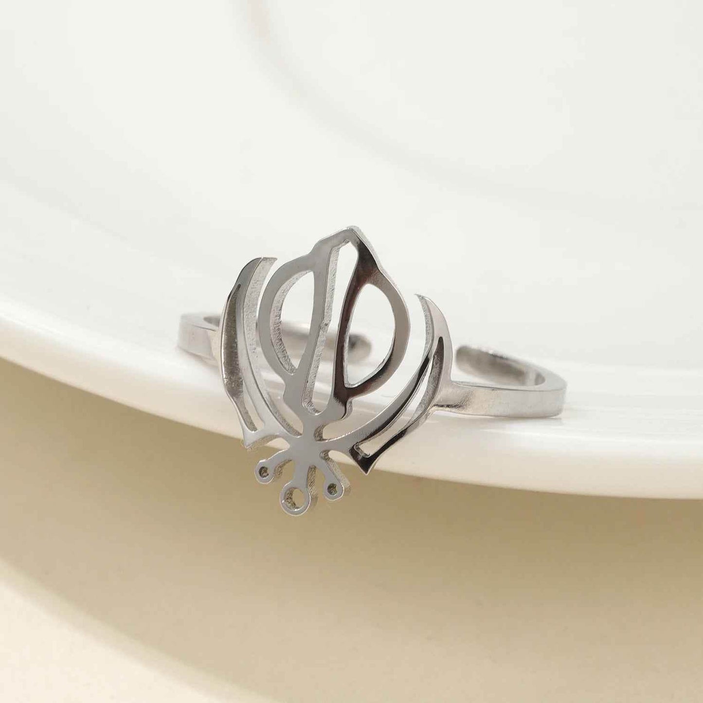 Soul Divine Khanda Ring - RIYOVA Jewelry