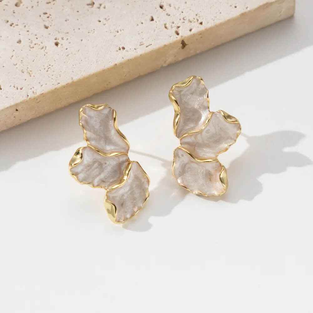 Blossom Trio Drop Earrings - RIYOVA Jewelry