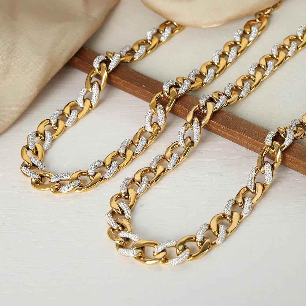 Anica Cuban Chain Bracelet - RIYOVA Jewelry