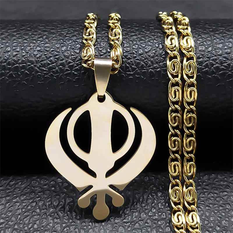 Warrior Khanda Necklace - RIYOVA Jewelry