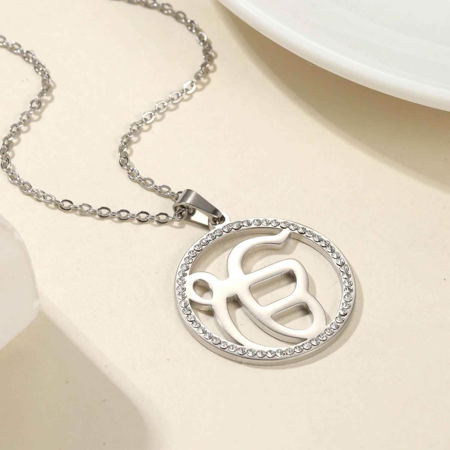 Onkar Radiance Zirconia Necklace - RIYOVA Jewelry