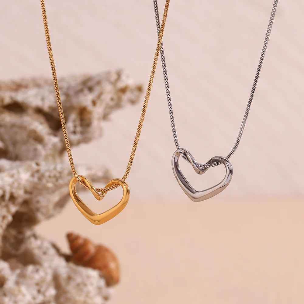 Cordina Heart Necklace - RIYOVA Jewelry