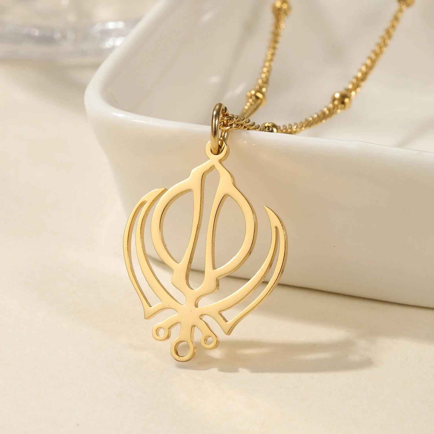 Royal Khanda Necklace for Couples Women