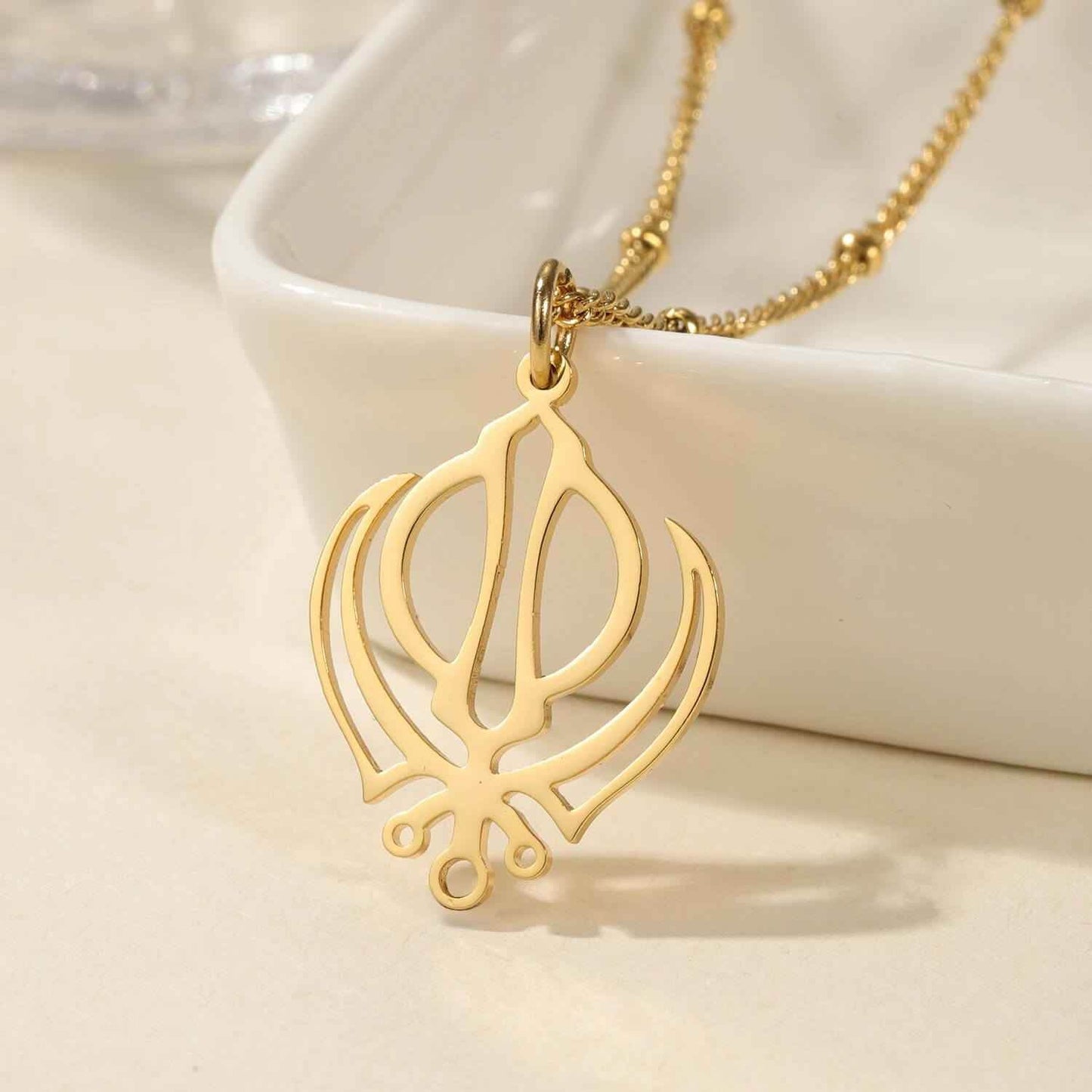 Royal Khanda Necklace for Couples - RIYOVA Jewelry