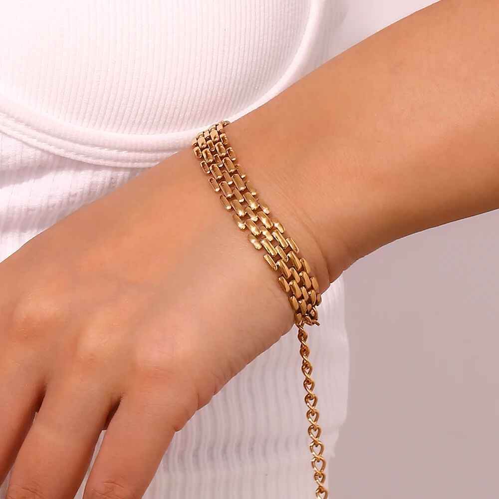 Isabell Rows Bracelet - RIYOVA Jewelry