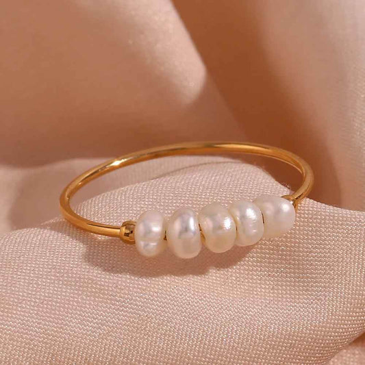 Nerina Pearl Ring - RIYOVA Jewelry