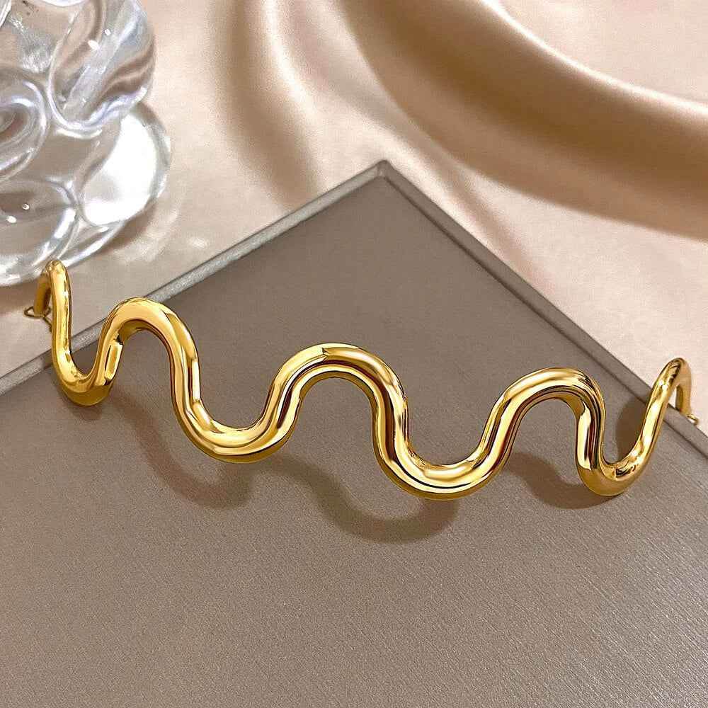 Marina Waves Choker - RIYOVA Jewelry