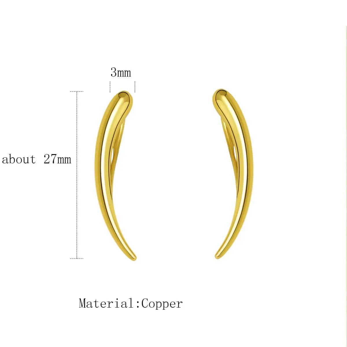 Mara Ear Cuff - RIYOVA Jewelry