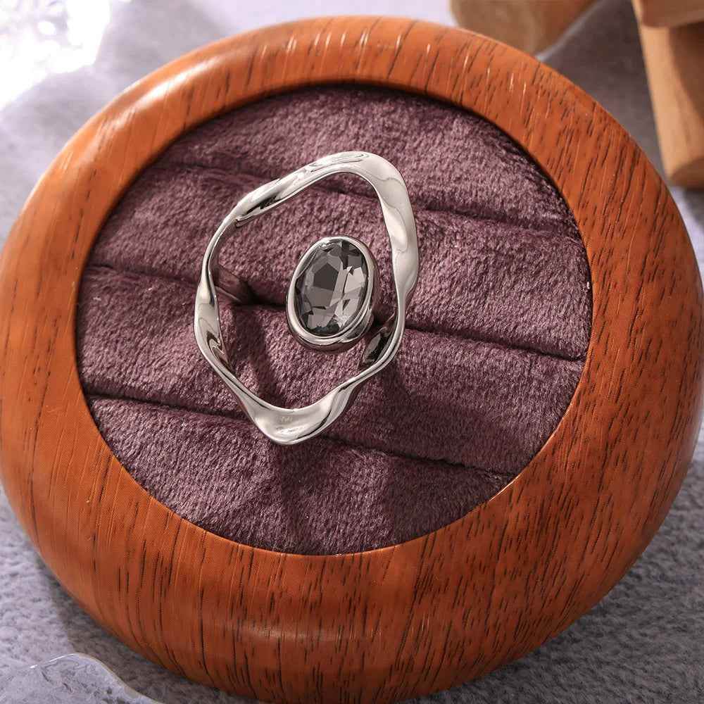 Twist Harmony Open Ring - RIYOVA Jewelry