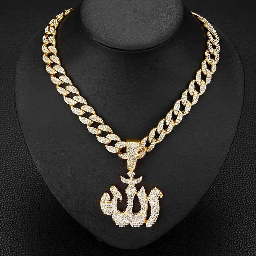 Almighty Allah Cuban Link Necklace - RIYOVA Jewelry