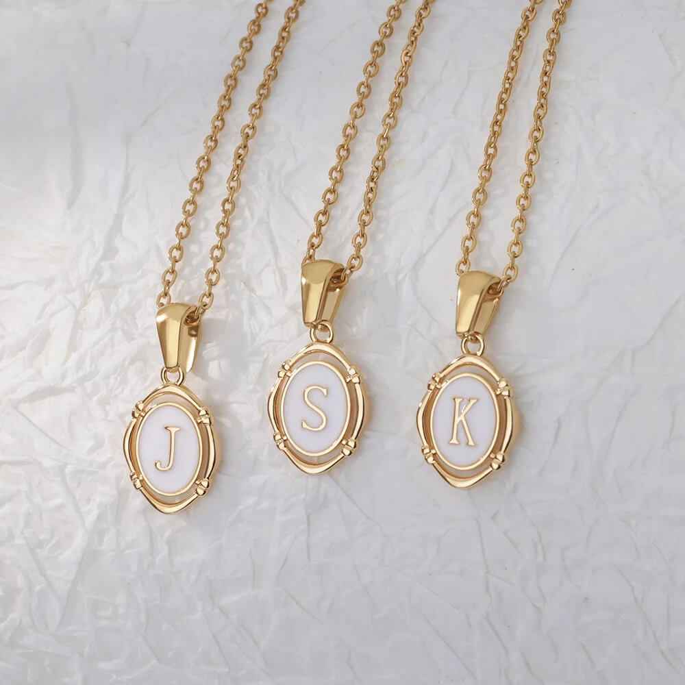 Emma Initial Pendant Necklace