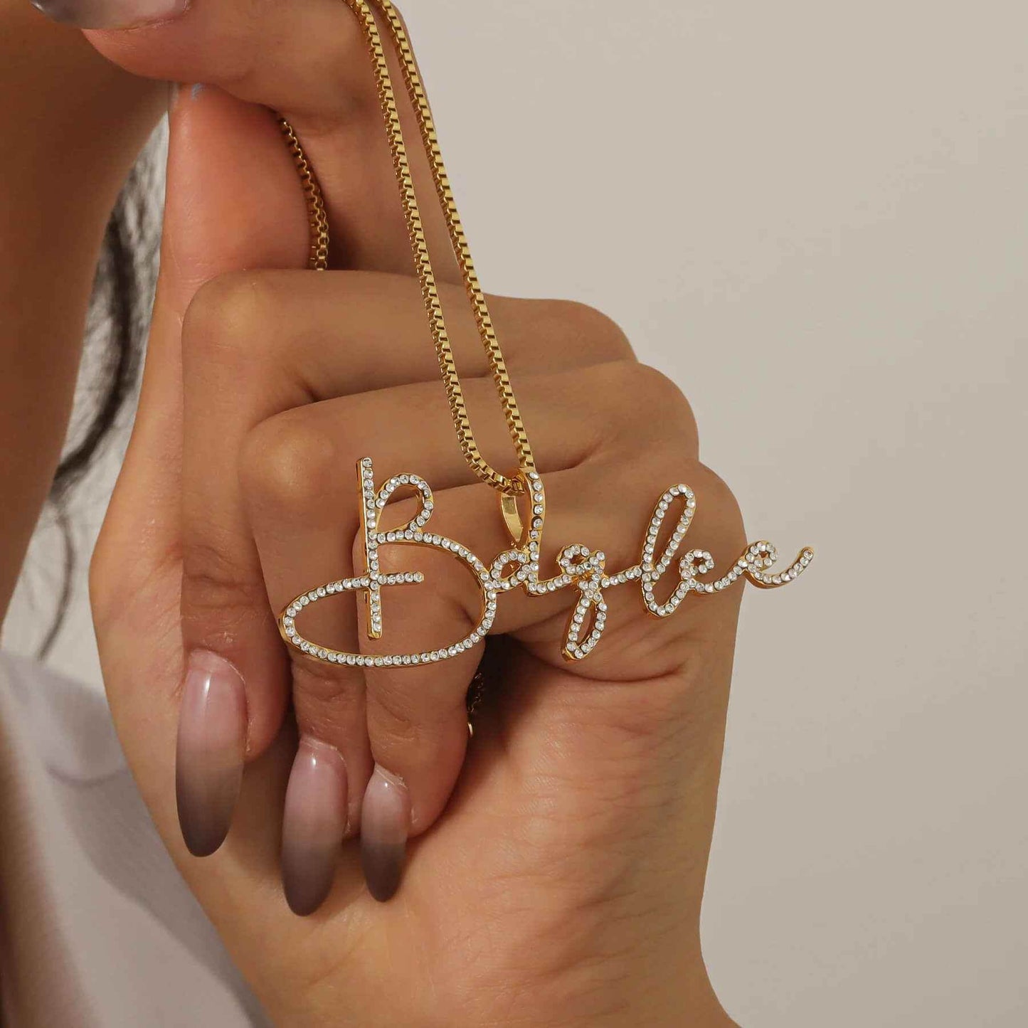 Rhea Radiance Custom Name Necklace - RIYOVA Jewelry