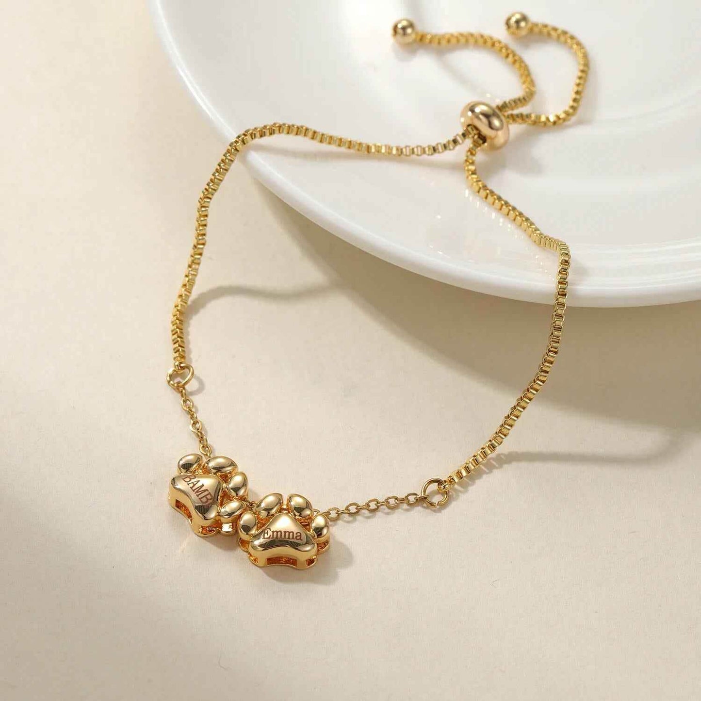 3D Bubble Paw Print Bracelet - RIYOVA Jewelry