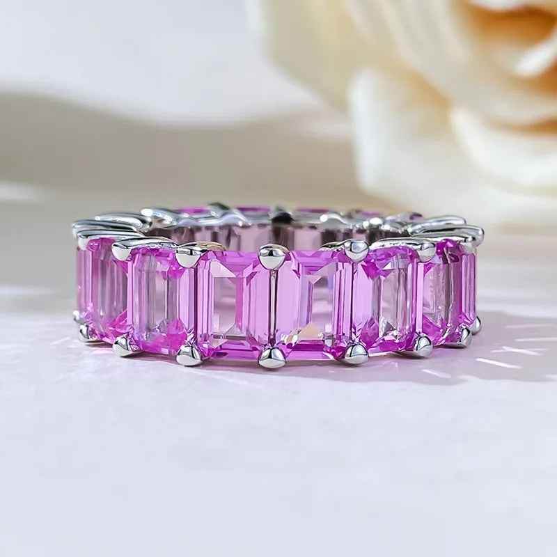 Regal Pink Sapphire Ring - RIYOVA Jewelry