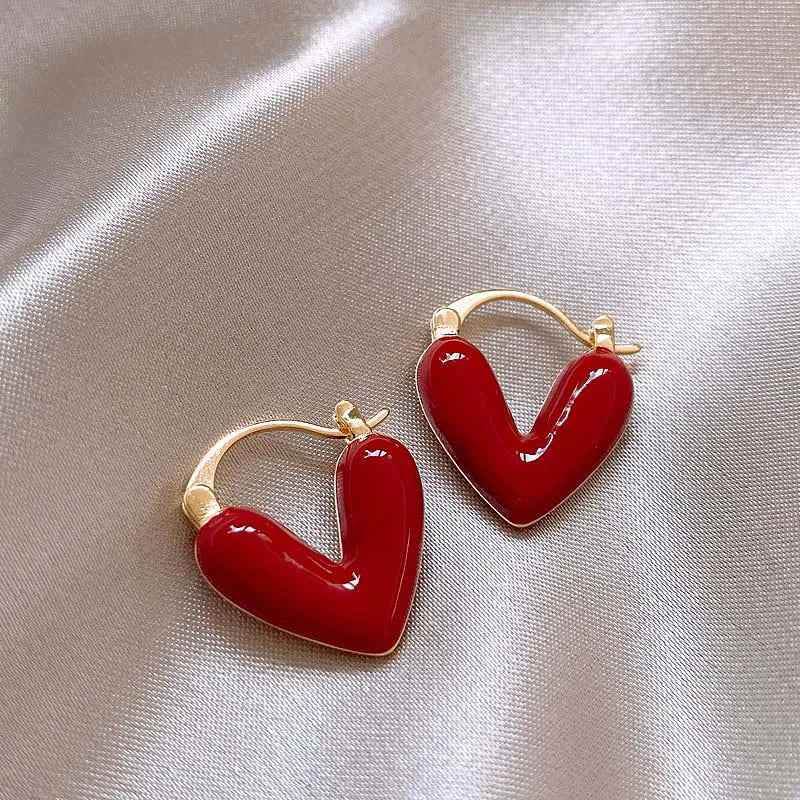 Antique Love Hearts Hoops - RIYOVA Jewelry