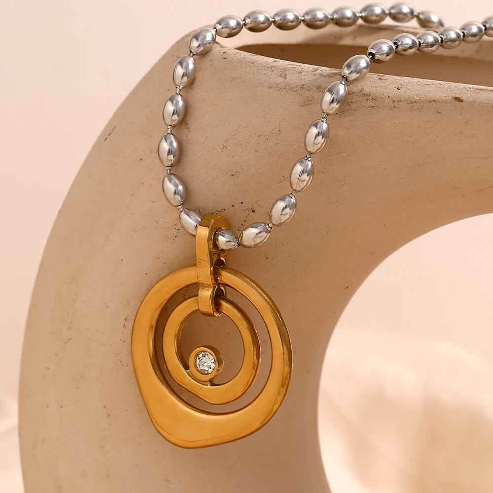 Nautilus Zirconia Necklace - RIYOVA Jewelry
