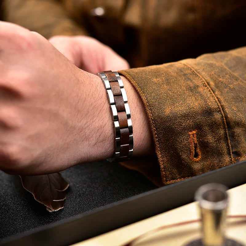 Elwood Wooden Bracelet - RIYOVA Jewelry