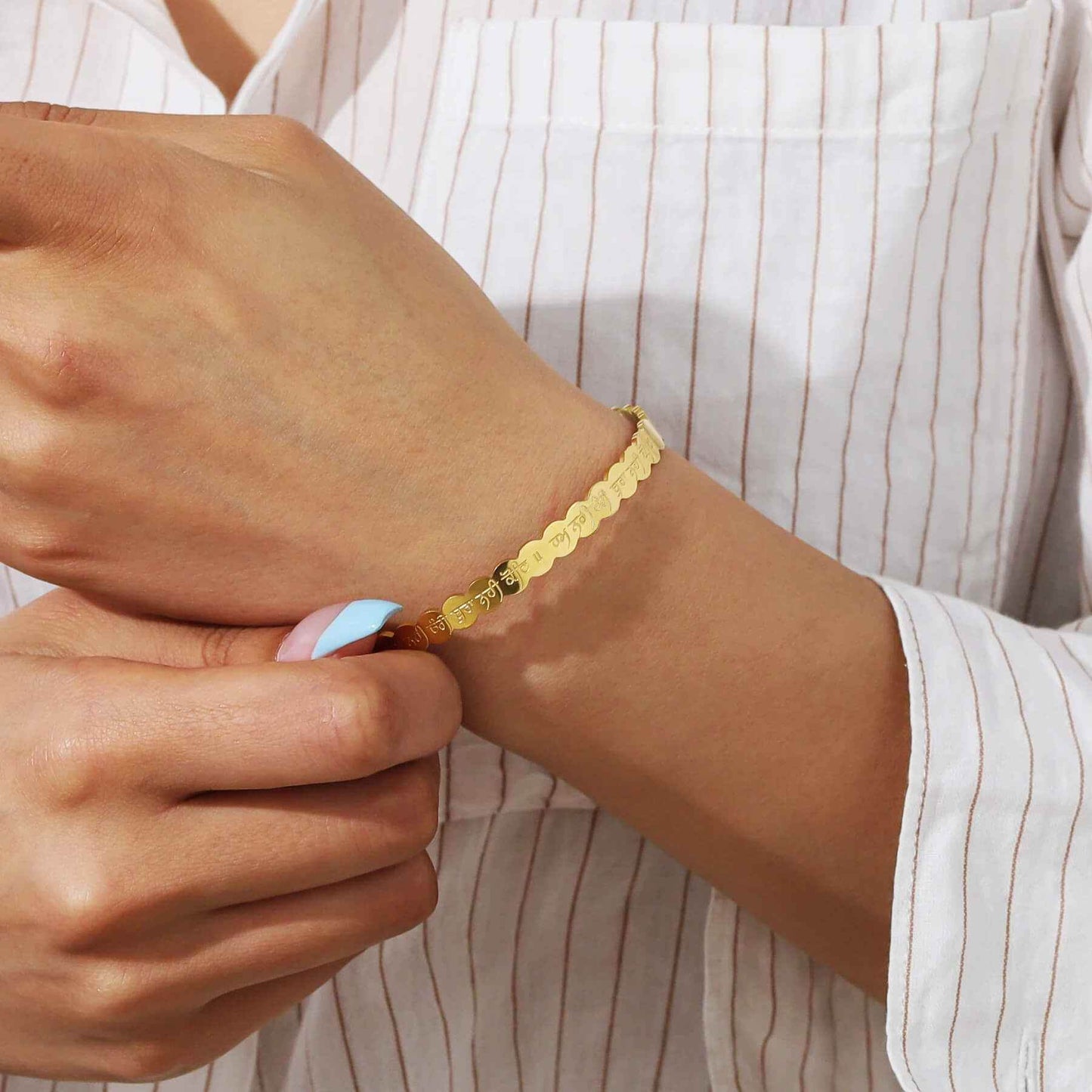 Punjabi Faith Unique Cuff Bracelet - RIYOVA Jewelry