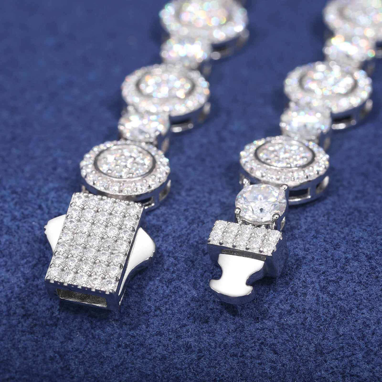 925 Iced Out Round Tennis Chain – CZ Edition - RIYOVA Jewelry