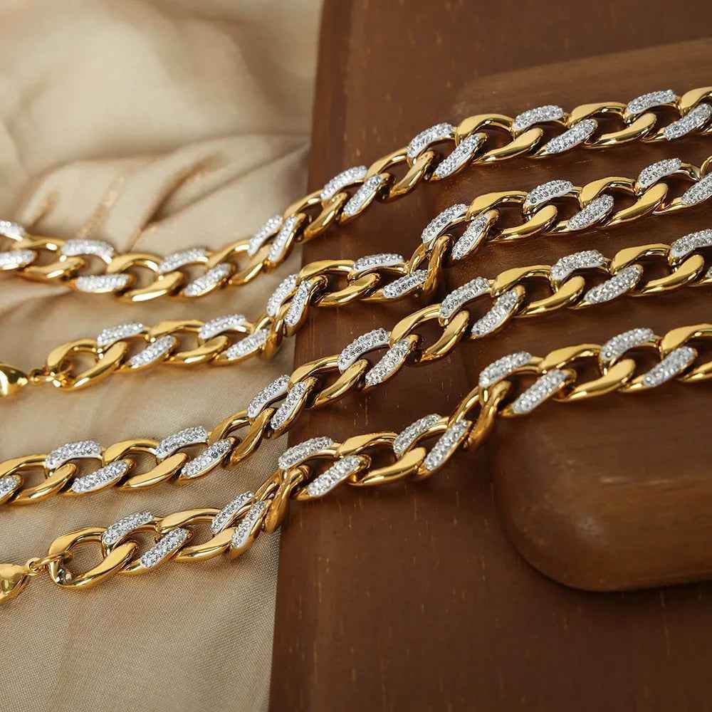 Anica Cuban Chain Bracelet - RIYOVA Jewelry