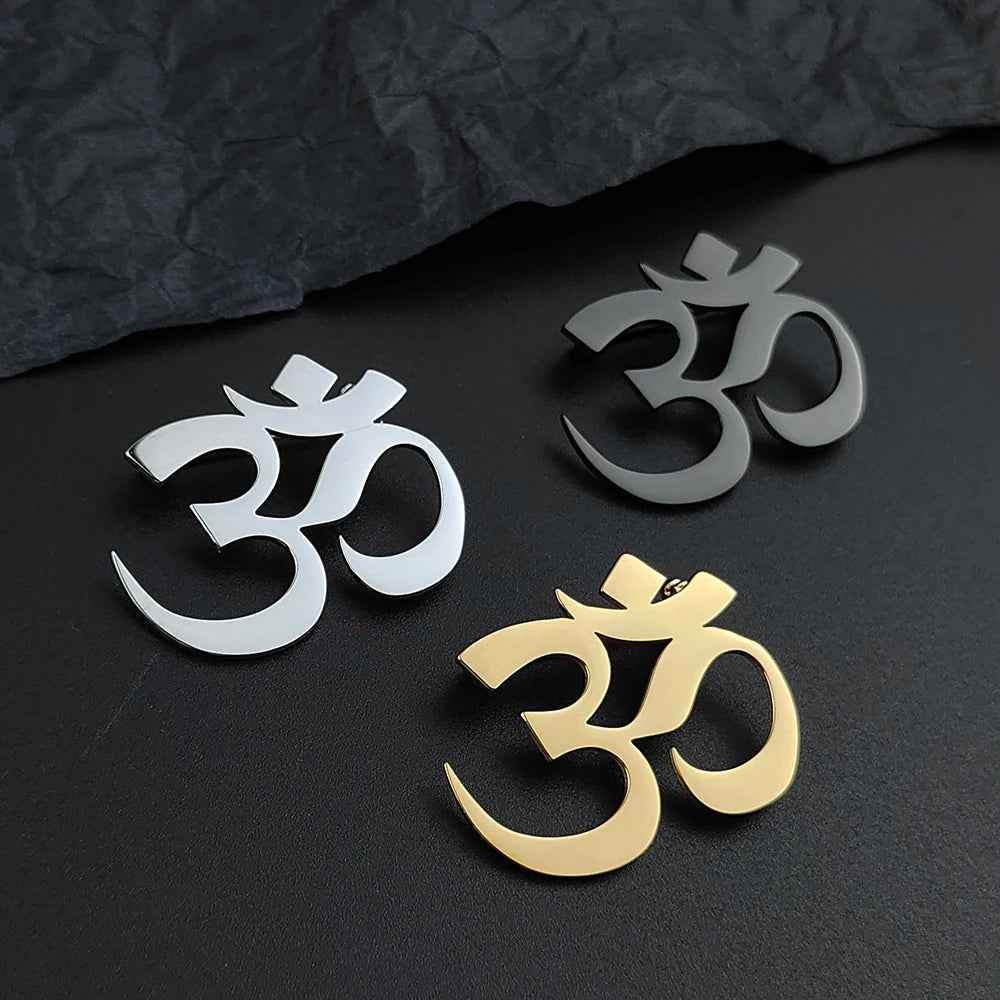 Om Divine Suit Brooch - RIYOVA Jewelry