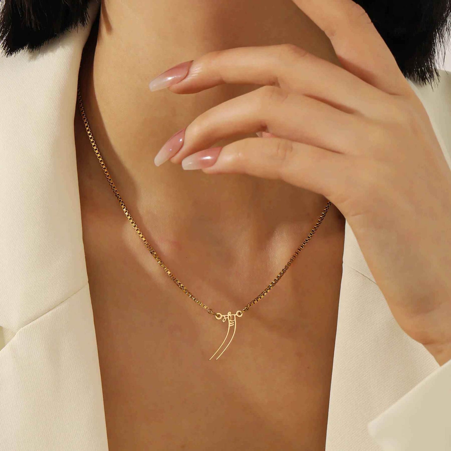 Imperial Punjabi Name Necklace - RIYOVA Jewelry