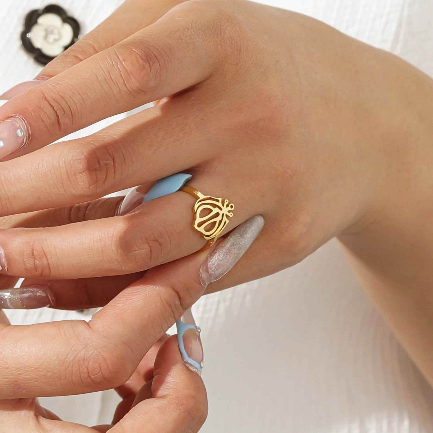 Soul Divine Khanda Ring - RIYOVA Jewelry