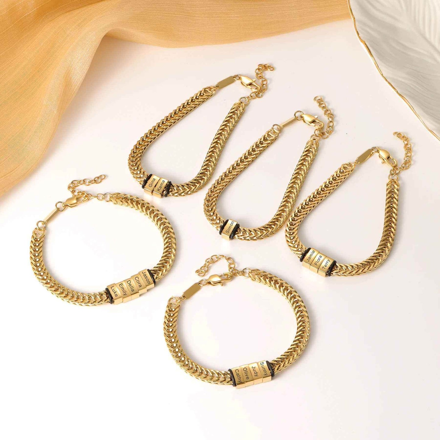 Engraved Shawn Custom Bracelet - RIYOVA Jewelry