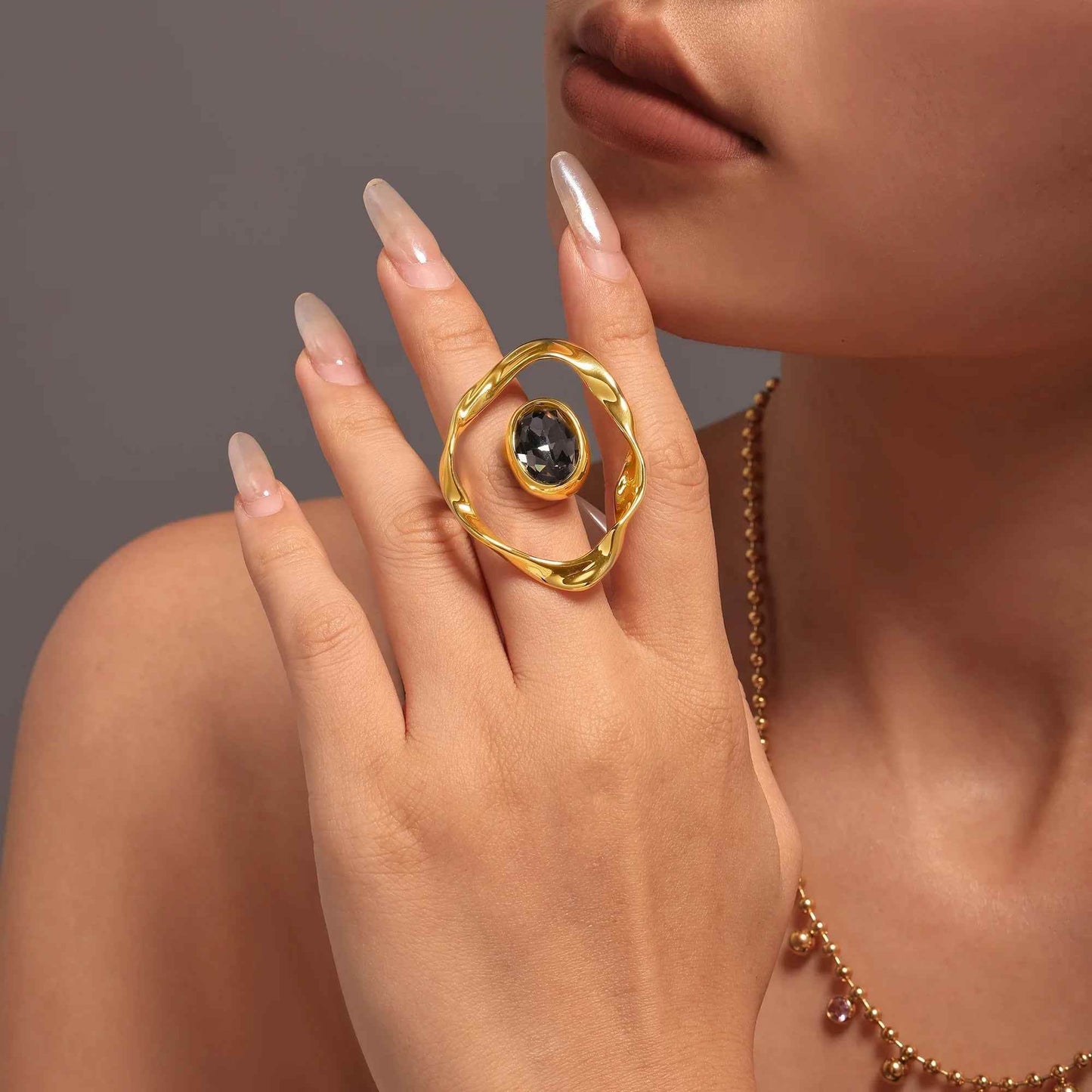 Twist Harmony Open Ring - RIYOVA Jewelry