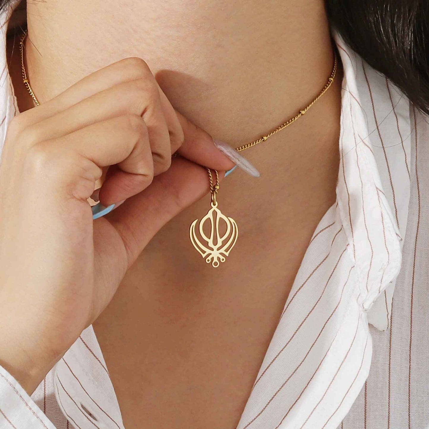 Royal Khanda Necklace for Couples