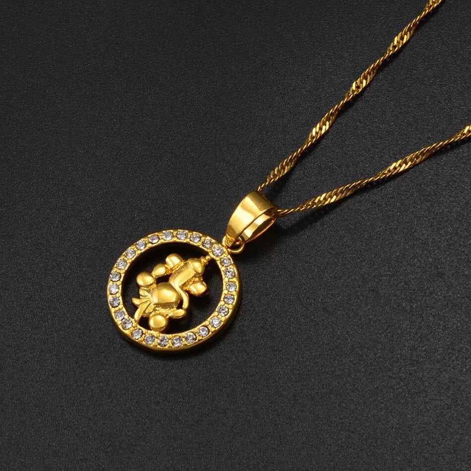 Vighnaharta Ganesha Pendant Necklace - RIYOVA Jewelry