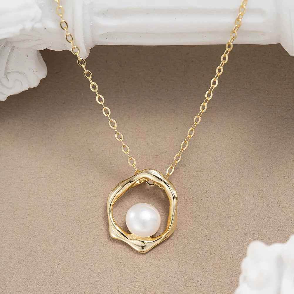 Nishi Pearl Necklace - RIYOVA Jewelry