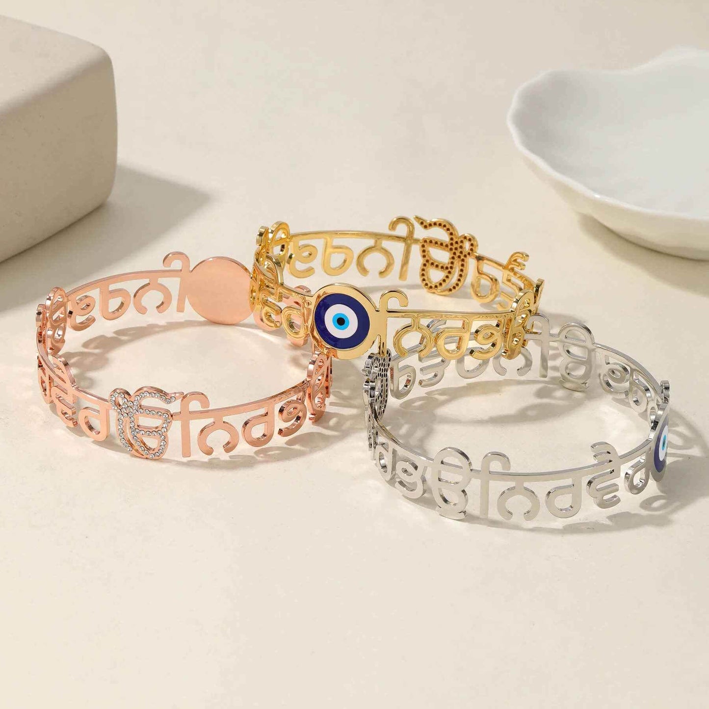 Ek Onkar Evil Eye Bracelet - RIYOVA Jewelry
