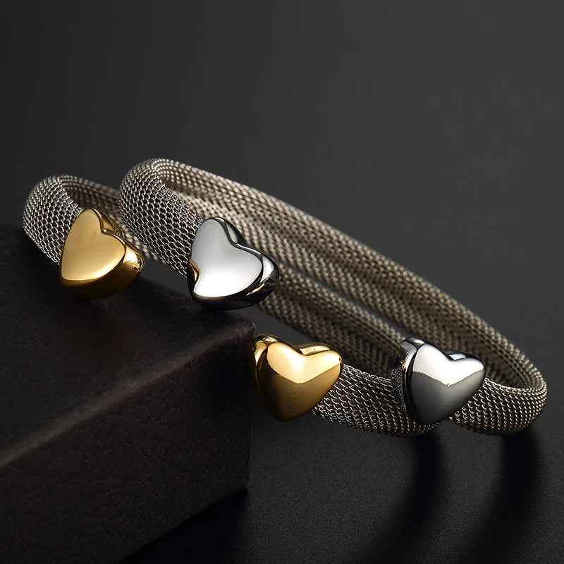 Open Heart Bracelet - RIYOVA Jewelry